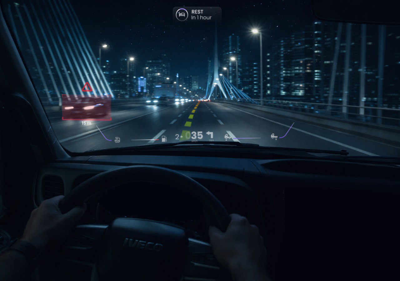 IVECO and HMDRIVE: improving safety and driving style with augmented reality